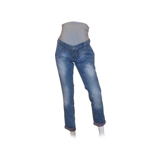 ESPRIT Spodnie dżinsowe dla kobiet w ciąży washed denim