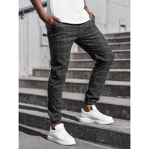 SPODNIE MĘSKIE CHINO JOGGERY CZARNE OZONEE DJ/2276/22Z Ozonee 31 okazja ozonee.pl