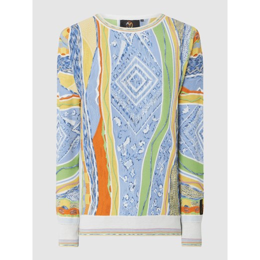 Sweter we wzory na całej powierzchni Carlo Colucci L Peek&Cloppenburg 