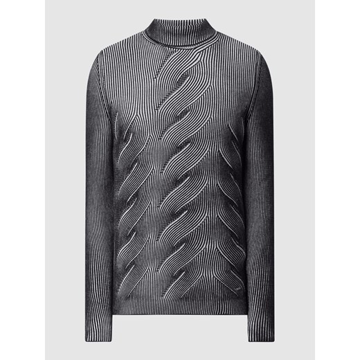 Sweter z wywijanym kołnierzem z mieszanki bawełny model ‘Cibill’ Cinque L Peek&Cloppenburg 