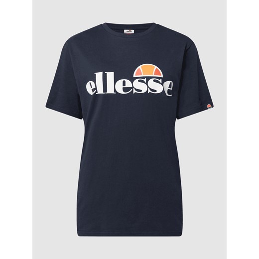 T-shirt z bawełny z detalami z logo Ellesse S Peek&Cloppenburg 