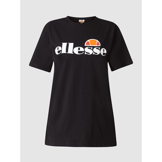T-shirt z bawełny z detalami z logo Ellesse M Peek&Cloppenburg 