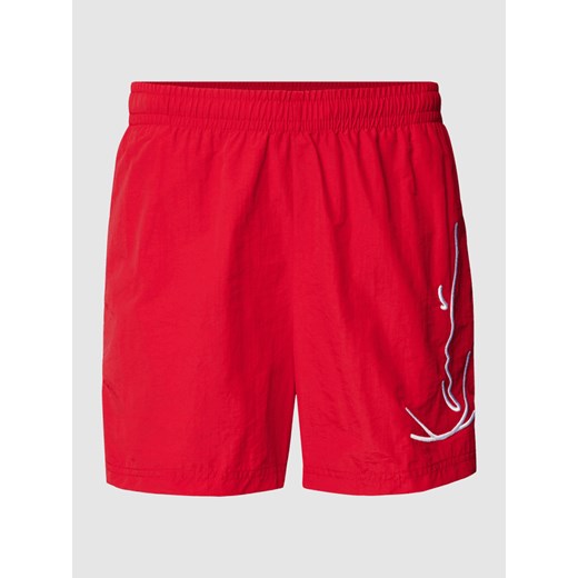 Spodenki kąpielowe z napisem z logo Karl Kani M Peek&Cloppenburg