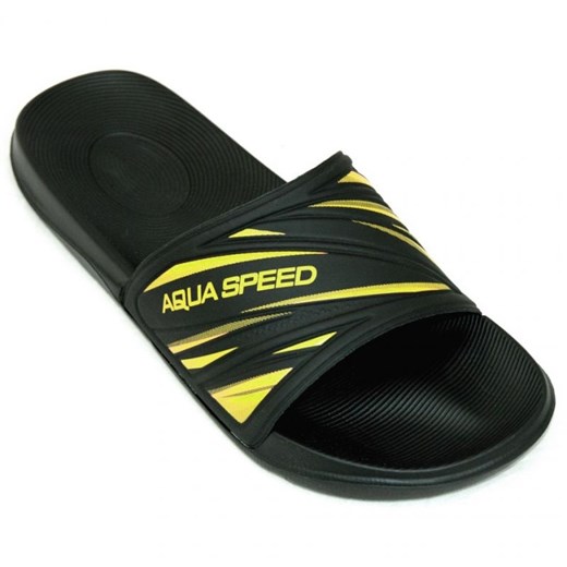 Klapki Aqua-Speed Idaho M kol.18 czarne żółte Aqua-speed 46 ButyModne.pl