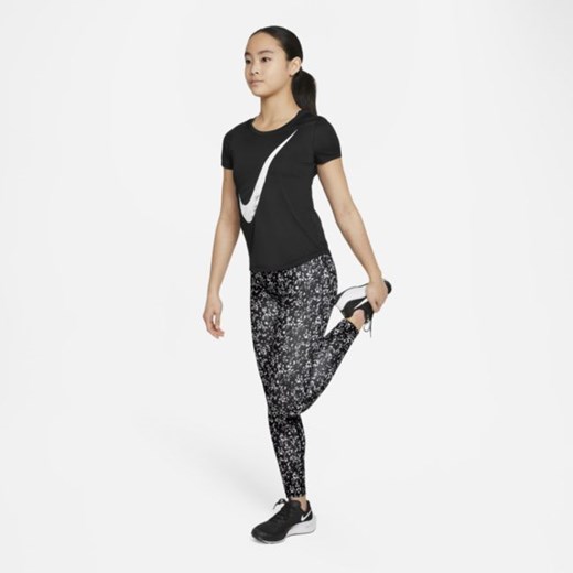 Legginsy treningowe z nadrukiem dla dużych dzieci (dziewcząt) Nike Dri-FIT One Nike S Nike poland