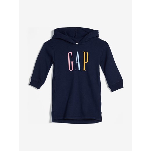 GAP Logo Sukienka dziecięca Niebieski Gap 5 lat okazja BIBLOO