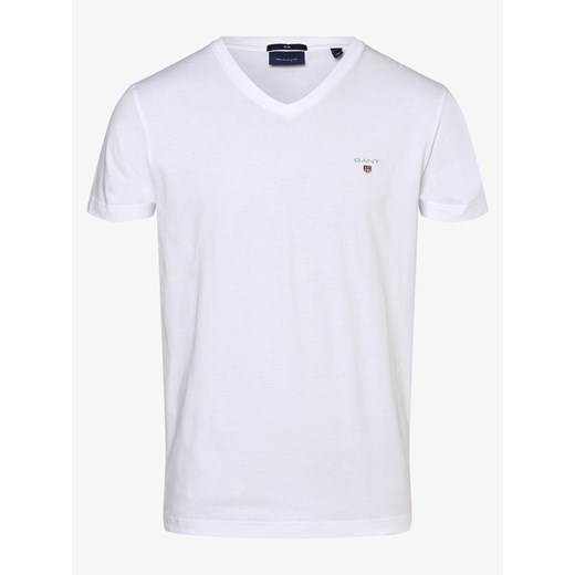 Gant - T-shirt męski, biały Gant XXXL vangraaf