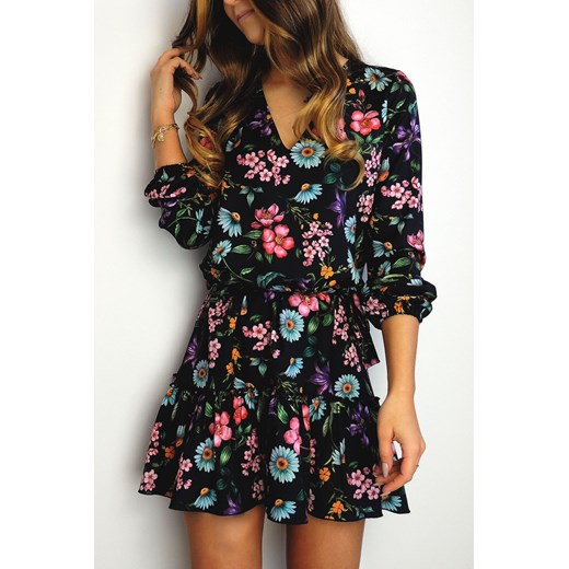 Sukienka Salma w kwiaty Moda Dla Ciebie Uniwersalny Moda Dla Ciebie