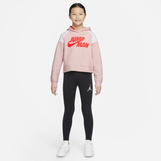 Bluza z kapturem dla dużych dzieci (dziewcząt) Jordan Jumpman - Różowy Jordan L Nike poland