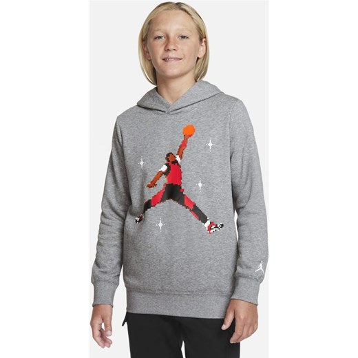 Bluza z kapturem dla dużych dzieci (chłopców) Jordan - Szary Jordan L Nike poland