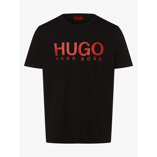 HUGO - T-shirt męski – Dolive, czarny M vangraaf