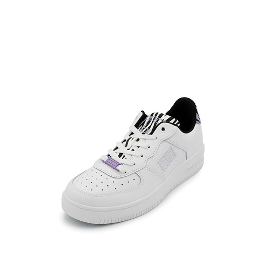 Skórzane sneakersy w kolorze biało-czarnym ze wzorem Tommy Jeans 39 Limango Polska wyprzedaż
