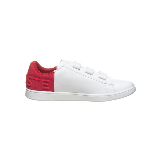 Sneakersy "Carnaby Evo" w kolorze biało-czerwonym Lacoste 44 okazja Limango Polska