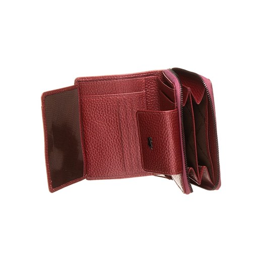 Skórzany portfel w kolorze czerwonym - (S)12,5 x (W)10 x (G)3 cm Braun Büffel onesize wyprzedaż Limango Polska