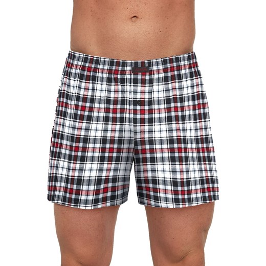 Bokserki męskie Cornette Comfort 008/237 szaro czerwone 3-5XL (4XL) Cornette 4XL bodyciao