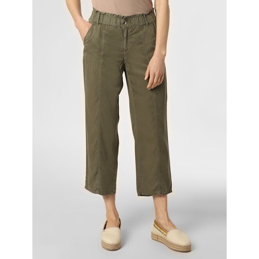 BRAX Spodnie Kobiety Sztuczne włókno khaki jednolity ze sklepu vangraaf w kategorii Spodnie damskie - zdjęcie 135793285