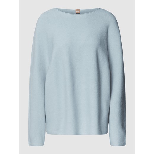 Sweter z dzianiny z dekoltem w łódkę model ‘Falanda’ M Peek&Cloppenburg