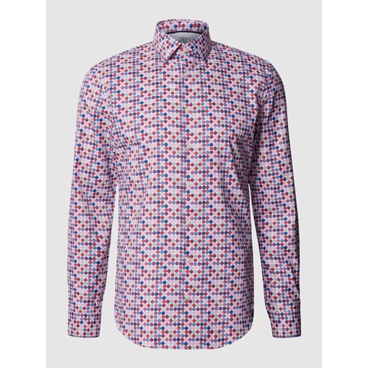 Koszula biznesowa o kroju slim fit ze wzorem na całej powierzchni Jake*s 39/40 Peek&Cloppenburg 