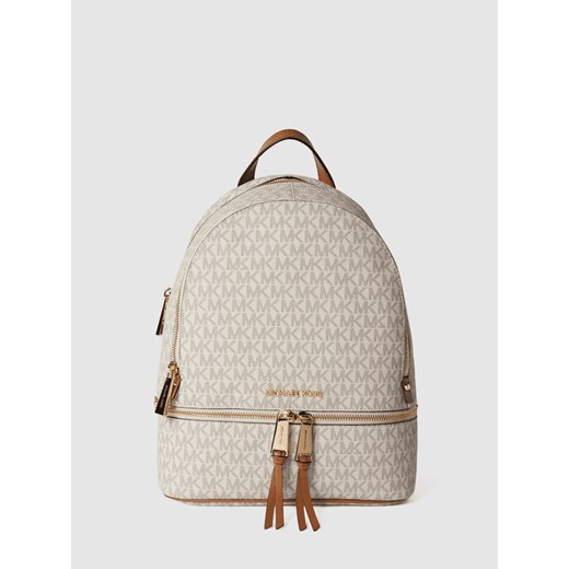 Plecak skórzany ze wzorem z logo Michael Michael Kors One Size Peek&Cloppenburg 