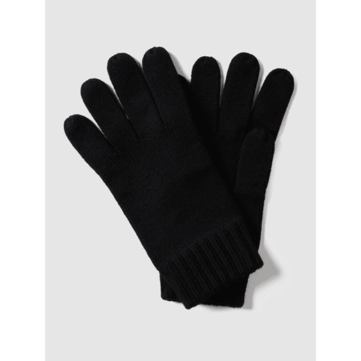Rękawiczki z wełny z wyhaftowanym logo Polo Ralph Lauren One Size okazja Peek&Cloppenburg 