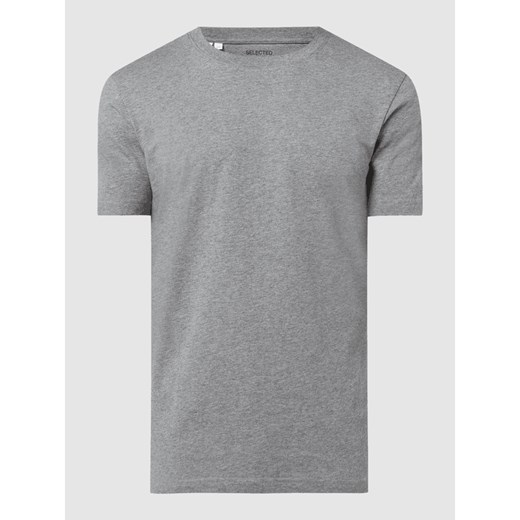 T-shirt z bawełny ekologicznej model ‘Norman’ Selected Homme S Peek&Cloppenburg 