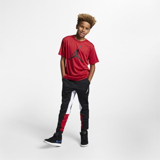 T-shirt dla dużych dzieci (chłopców) Jordan Dri-FIT - Czerwony Jordan M Nike poland