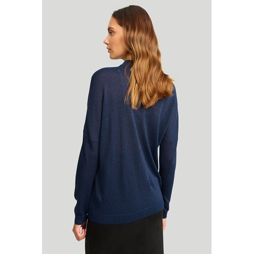 Elegancki sweter z połyskującą nitką Greenpoint L Greenpoint.pl promocyjna cena