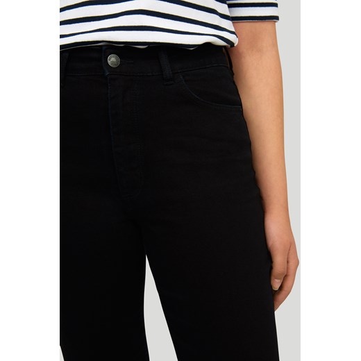 Czarne jeans'y ze zwężaną nogawką, model mom-fit Greenpoint 36 okazyjna cena Greenpoint.pl