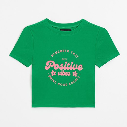 Koszulka Positive Vibes - Zielony House S House