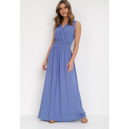 Niebieska Sukienka Clymiolea ze sklepu Born2be Odzież w kategorii Sukienki - zdjęcie 135899799