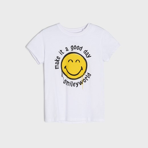 Sinsay - Koszulka SmileyWorld® - Biały Sinsay 116 Sinsay