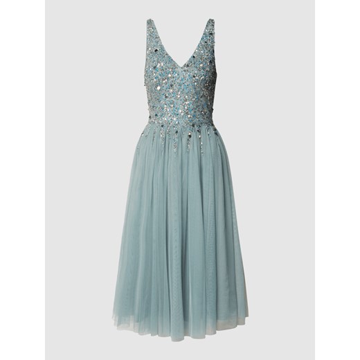 Sukienka wieczorowa z ozdobnym obszyciem Lace & Beads M Peek&Cloppenburg 