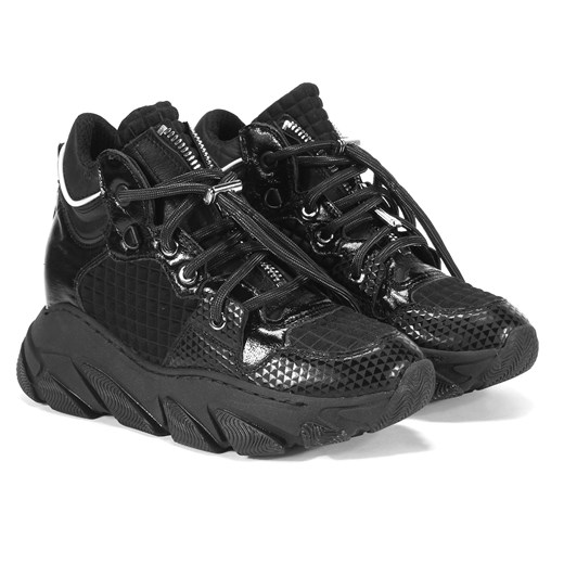 Domeno buty sportowe damskie sneakersy na platformie