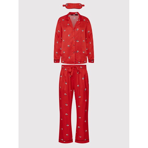 Piżama Ikonik 220W2130 Czerwony Regular Fit Karl Lagerfeld XS MODIVO