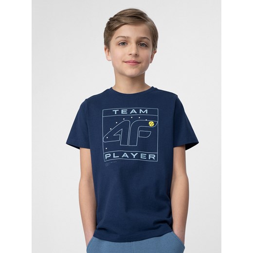 T-shirt z nadrukiem chłopięcy 122,128,134,140,146,152,158,164 4F