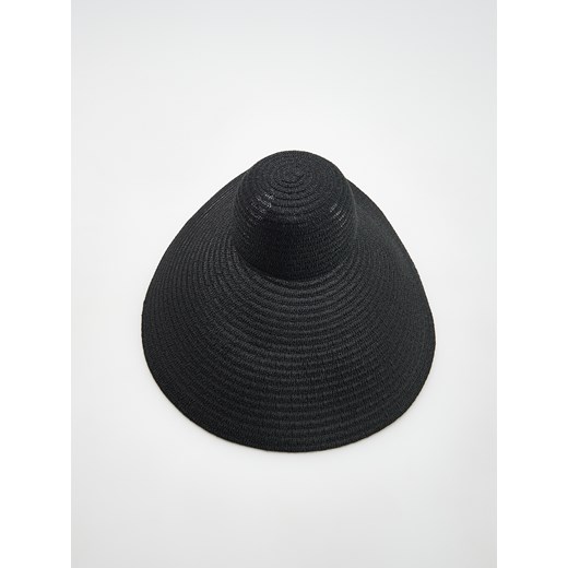 Reserved - Pleciony kapelusz - Czarny Reserved M Reserved