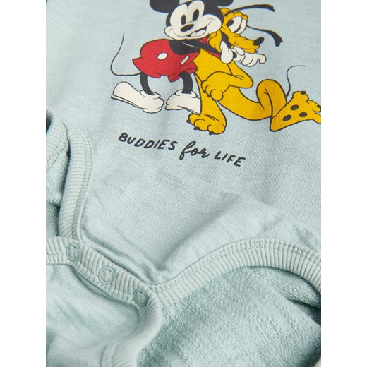 Reserved - Bawełniane body Mickey Mouse - Turkusowy Reserved 80 Reserved