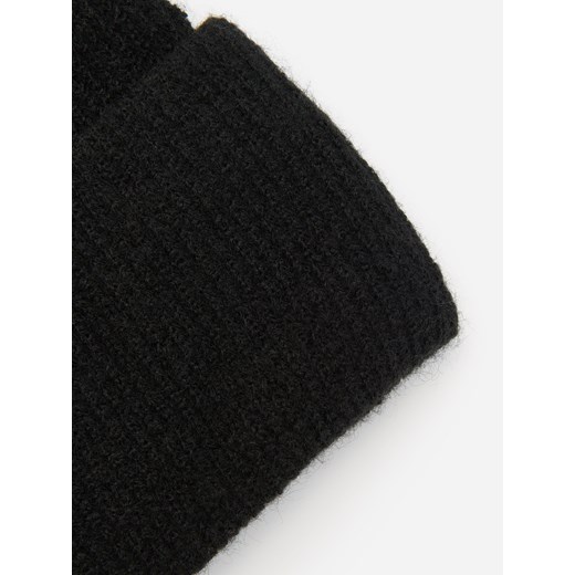 Reserved - Prążkowana czapka beanie - Czarny Reserved ONE SIZE promocja Reserved