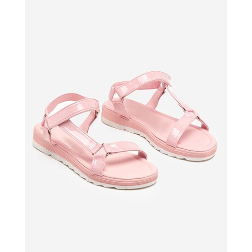 Różowe damskie płaskie sandały Hereris - Obuwie Royalfashion.pl 37 royalfashion.pl