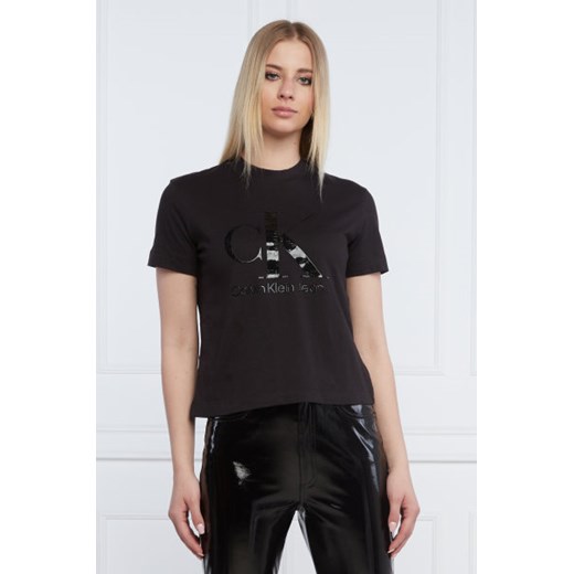 CALVIN KLEIN JEANS T-shirt | Cropped Fit M okazyjna cena Gomez Fashion Store