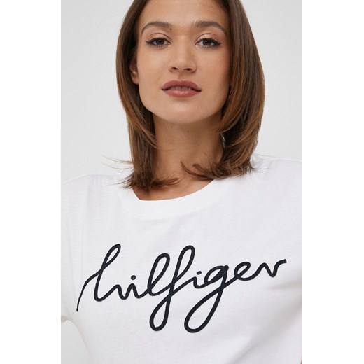 Tommy Hilfiger t-shirt damski kolor biały Tommy Hilfiger XL ANSWEAR.com