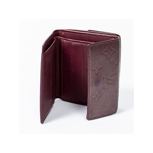 Skórzany portfel "Elise" w kolorze fioletowym - 11 x 10 x 2 cm Louis Vuitton onesize okazja Limango Polska