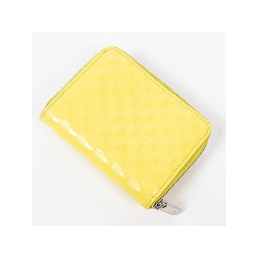 Skórzana portmonetka w kolorze żółtym - 11 x 8 x 2 cm Louis Vuitton onesize okazyjna cena Limango Polska