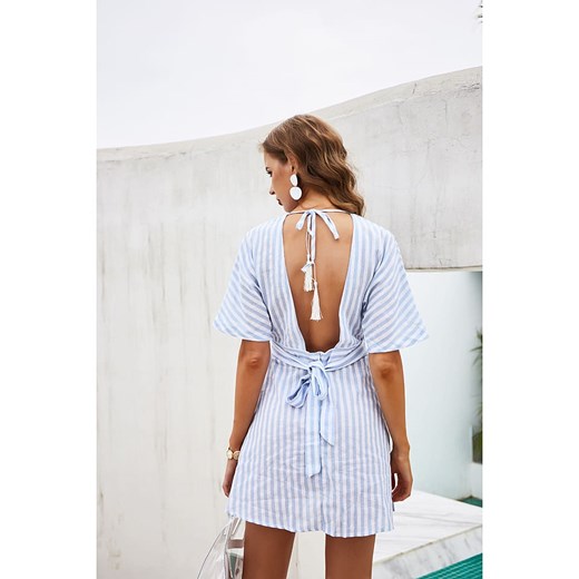 Sukienka w kolorze błękitno-białym Coconut Sunwear S wyprzedaż Limango Polska