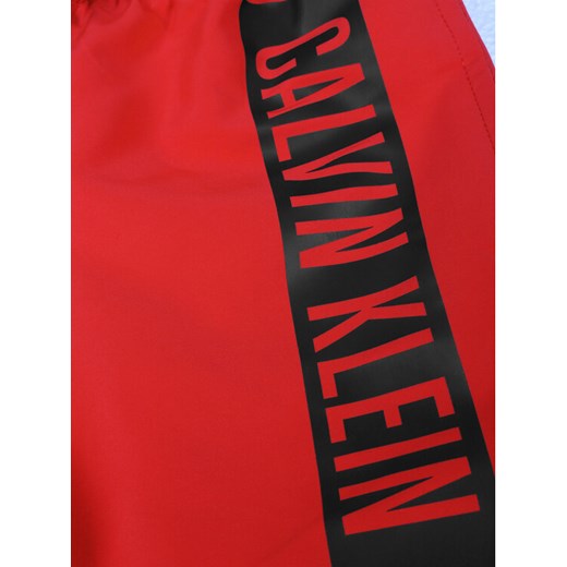 Calvin Klein Swimwear Szorty kąpielowe Medium Drawstring B70B700225 Czerwony 10_12 MODIVO okazja