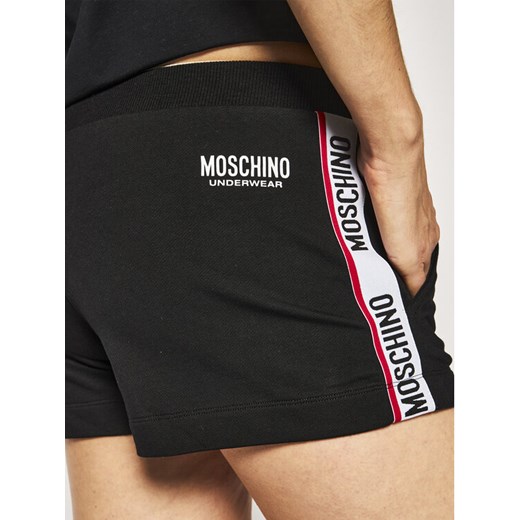MOSCHINO Underwear & Swim Szorty materiałowe A4303 9012 Czarny Regular Fit M MODIVO promocyjna cena