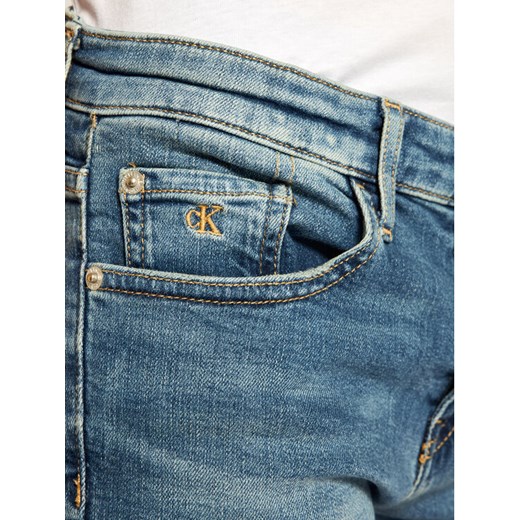 Calvin Klein Jeans Szorty jeansowe Gleam Blue Destructed Denim IB0IB00417 8 promocja MODIVO