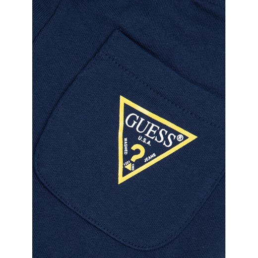 Guess Szorty materiałowe L93Q25 K5WK0 Granatowy Regular Fit Guess 14Y MODIVO