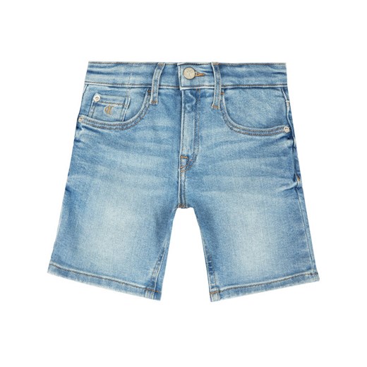 Calvin Klein Jeans Szorty jeansowe IB0IB00438 Niebieski Slim Fit 6 wyprzedaż MODIVO