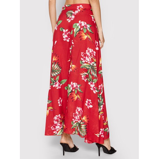 Guess Spódnica trapezowa Floral E1GD03 WO05M Czerwony Regular Fit Guess S MODIVO wyprzedaż